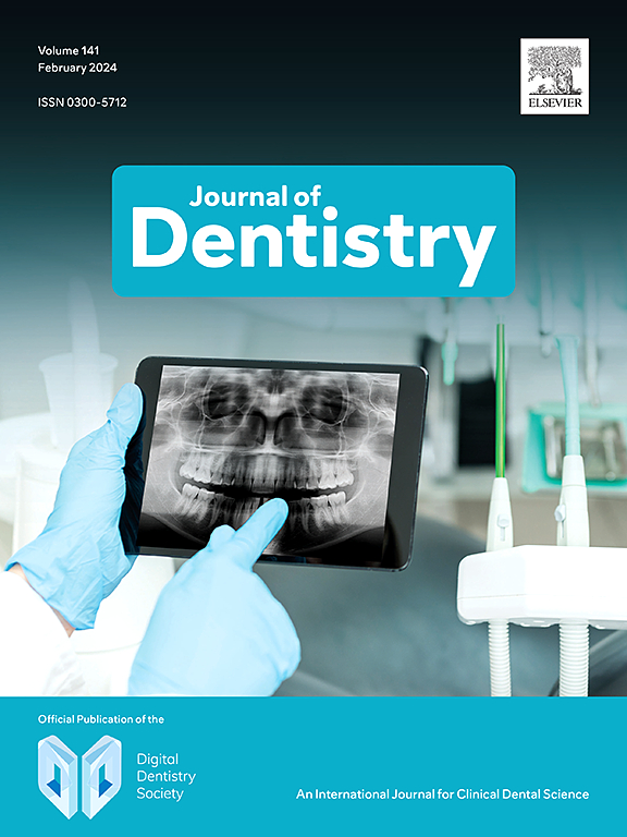 Go to journal home page - Journal of Dentistry: X